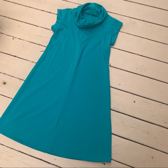 Vintage 1970s Cowl Neck Women’s MIDI Size 16 Dress - Picture 12 of 14